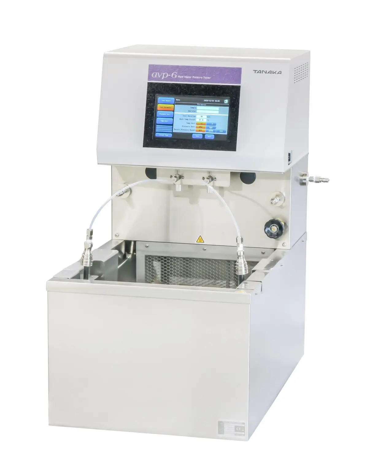 AVP-6, давление насыщенных паров, автоматический анализатор, ASTM D323, ISO 3007, Tanaka AVP-6, уменьшенные цилиндры, испытание топлива, лабораторный прибор для нефти